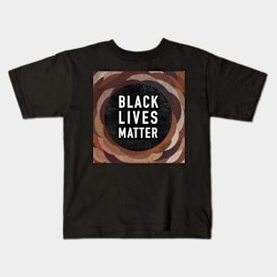 Black Lives Matter square sticker Kids T-Shirt